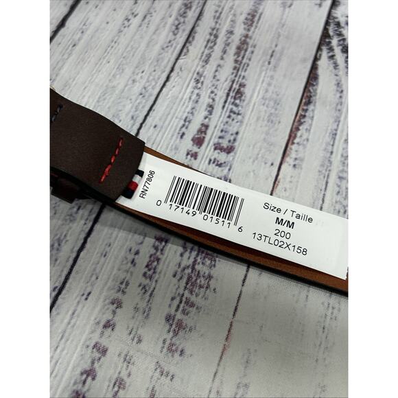 NWT Tommy Hilfiger Women\'s Brown Monogram H Buckle‎ Fashion Belt Size Medium main image 5